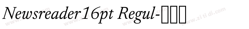 Newsreader16pt Regul字体转换 Newsreader16pt Regul字体转换